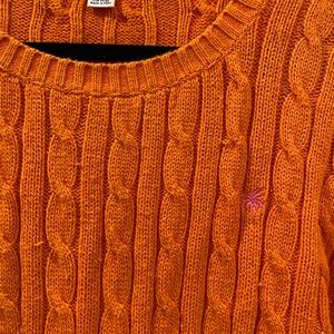 Lilly Pulitzer Orange Cable Sweater
